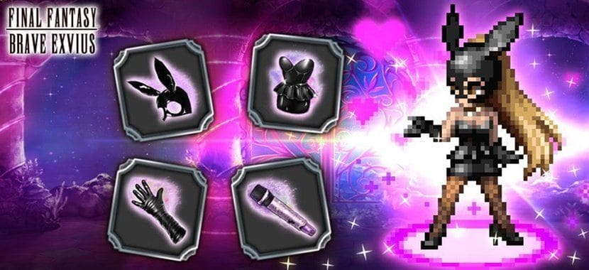 A cantora pop Ariana Grande vai participar da nova versão do game Final Fantasy - Brave Exvius para Smartphones. Em sua nota no Instagram e Twitter a cantora Pop disse que: