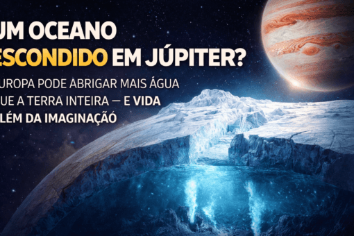 Existe um lugar no Sistema Solar onde o oceano não reflete a luz do Sol, onde não há ondas visíveis nem praias, e onde a água está escondida sob até 30 quilômetros de gelo. Esse lugar é Europa, uma das luas de Júpiter